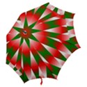 Christmas Geometric Background Hook Handle Umbrellas (Medium) View2