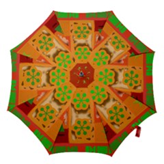 Christmas Design Seamless Pattern Hook Handle Umbrellas (medium) by Sapixe
