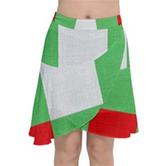 Fabric Christmas Colors Bright Chiffon Wrap by Sapixe