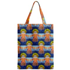 Seamless Repeat Repeating Pattern Zipper Classic Tote Bag by Sapixe