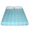 Snowflakes Paper Christmas Paper Fitted Sheet (California King Size) View1