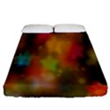 Star Background Texture Pattern Fitted Sheet (Queen Size) View1