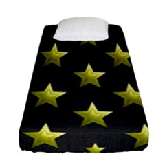 Stars Backgrounds Patterns Shapes Fitted Sheet (single Size) by Sapixe