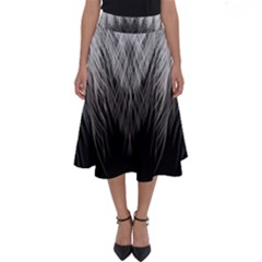 Feather Graphic Design Background Perfect Length Midi Skirt by Sapixe
