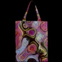 Retro Background Colorful Hippie Zipper Classic Tote Bag View2