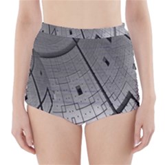 Graphic Design Background High-waisted Bikini Bottoms by Sapixe
