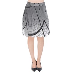 Graphic Design Background Velvet High Waist Skirt by Sapixe