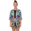 Board Interfaces Digital Global Open Front Chiffon Kimono View1