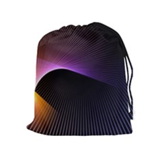 Star Graphic Rays Movement Pattern Drawstring Pouches (extra Large) by Sapixe