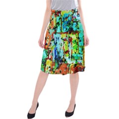 Birds   Caged And Free Midi Beach Skirt by bestdesignintheworld