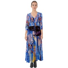 1 Button Up Boho Maxi Dress by bestdesignintheworld