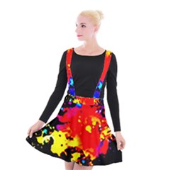 Colorfulpaintsptter Suspender Skater Skirt by flipstylezfashionsLLC