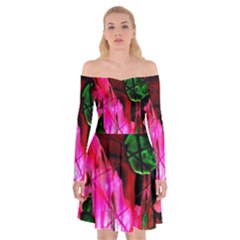 Indo China 3 Off Shoulder Skater Dress by bestdesignintheworld