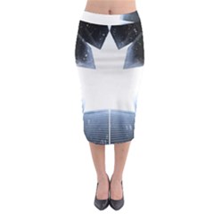 Portrait Panther Midi Pencil Skirt by Modern2018