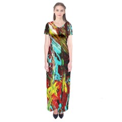 Two Hearts   One Beat 4 Short Sleeve Maxi Dress by bestdesignintheworld