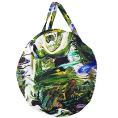 Bow Of Scorpio Before A Butterfly 8 Giant Round Zipper Tote by bestdesignintheworld