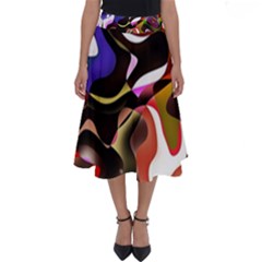 Abstract Full Colour Background Perfect Length Midi Skirt by Modern2018