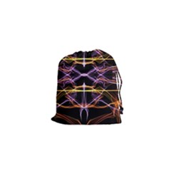 Wallpaper Abstract Art Light Drawstring Pouches (xs)  by Simbadda