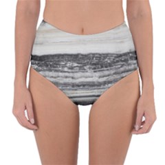 Marble Tiles Rock Stone Statues Pattern Texture Reversible High-waist Bikini Bottoms by Simbadda