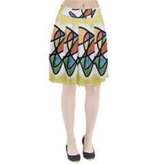 Abstract Art Colorful Pleated Skirt by Modern2018