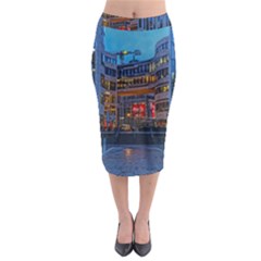 Architecture Modern Building Midi Pencil Skirt by Simbadda