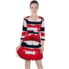 Sexy Mouth  Ruffle Dress by StarvingArtisan