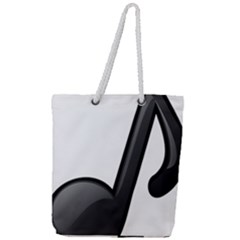 Music Note  Full Print Rope Handle Tote (large) by StarvingArtisan