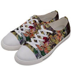 Sunflowers And Lamp Women s Low Top Canvas Sneakers by bestdesignintheworld