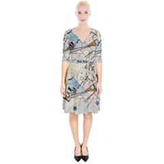 Composition 8 - Vasily Kandinsky Wrap Up Cocktail Dress by Valentinaart