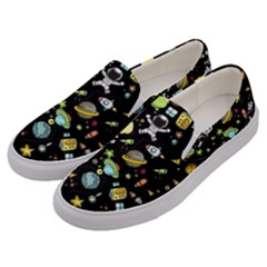 Space Pattern Men s Canvas Slip Ons by Valentinaart