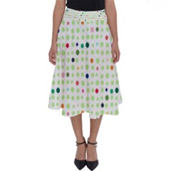 Dotted Pattern Background Full Colour Perfect Length Midi Skirt by Modern2018