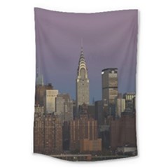 Skyline City Manhattan New York Large Tapestry by Simbadda
