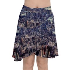 New York Skyline Architecture Nyc Chiffon Wrap by Simbadda