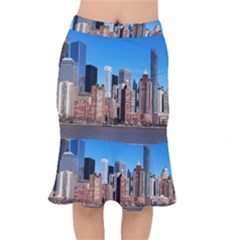Skyscraper Architecture City Mermaid Skirt by Simbadda