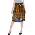 Shanghai Skyline Architecture Midi Beach Skirt View1