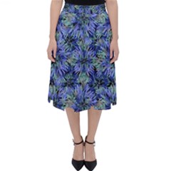 Modern Nature Print Pattern 7200 Folding Skater Skirt by dflcprints