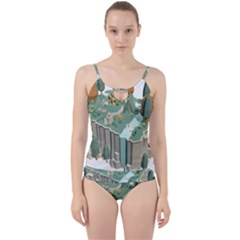 Camping Low Poly 3d Polygons Cut Out Top Tankini Set by Simbadda