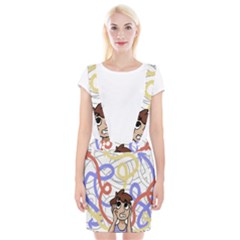 Unordered Chaos Braces Suspender Skirt by Simbadda