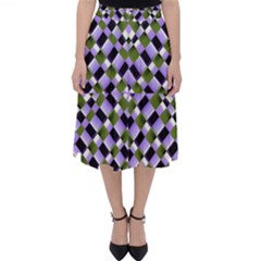 Hypnotic Geometric Pattern Folding Skater Skirt by dflcprints