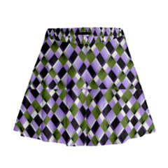 Hypnotic Geometric Pattern Mini Flare Skirt by dflcprints