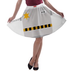Robot Technology Robotic Animation A-line Skater Skirt by Simbadda