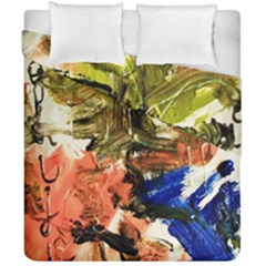 Pagoda And Calligraphy Duvet Cover Double Side (california King Size) by bestdesignintheworld