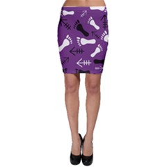 Purple Bodycon Skirt by HASHHAB