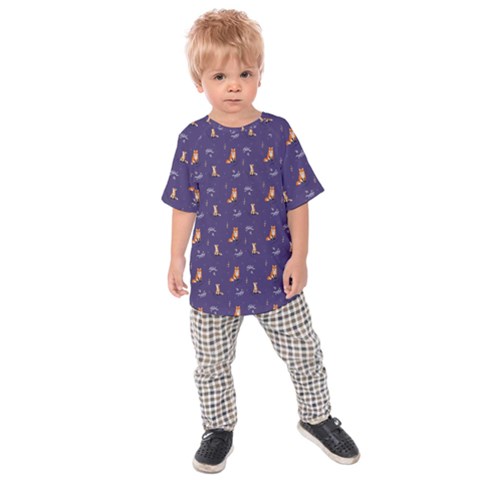 Floral Foxes Kids Raglan Tee by JustKids