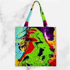 Untitled Island 3 Zipper Grocery Tote Bag by bestdesignintheworld