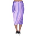 marbled ultra violet Velvet Midi Pencil Skirt View2