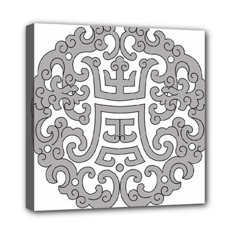 Chinese Traditional Pattern Mini Canvas 8  X 8  by Nexatart