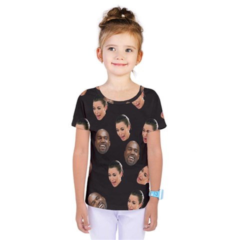 Crying Kim Kardashian Kids  One Piece Tee by Valentinaart