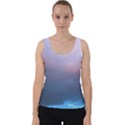 Blue Pink Clouds Velvet Tank Top View1