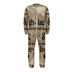 Motivational Calligraphy Grunge Onepiece Jumpsuit (kids) by Sapixe